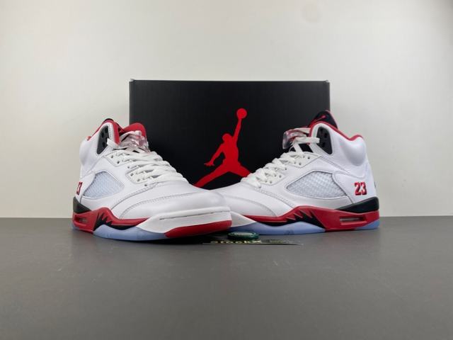 (image for) Air Jordan 5 “Fire Red Black Tongue” men shoes
