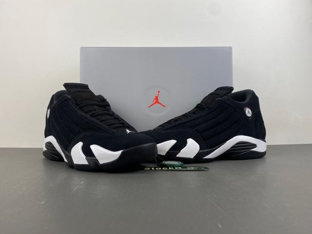 (image for) Air Jordan 14 Retro 'Black White' men shoes