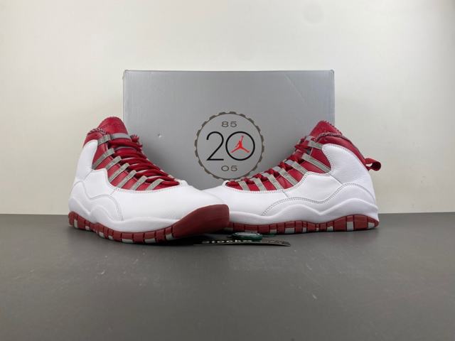 (image for) Air Jordan 10 Retro 'Red Steel' 2005 men shoes